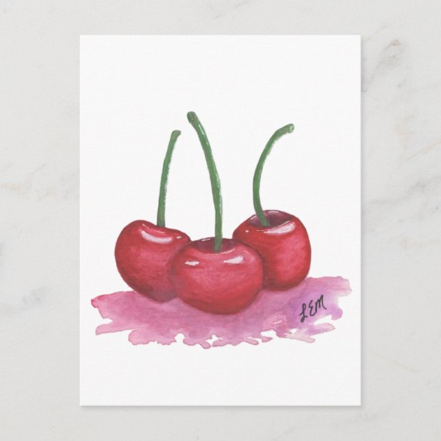 Carte Postale Cerises (Devant)