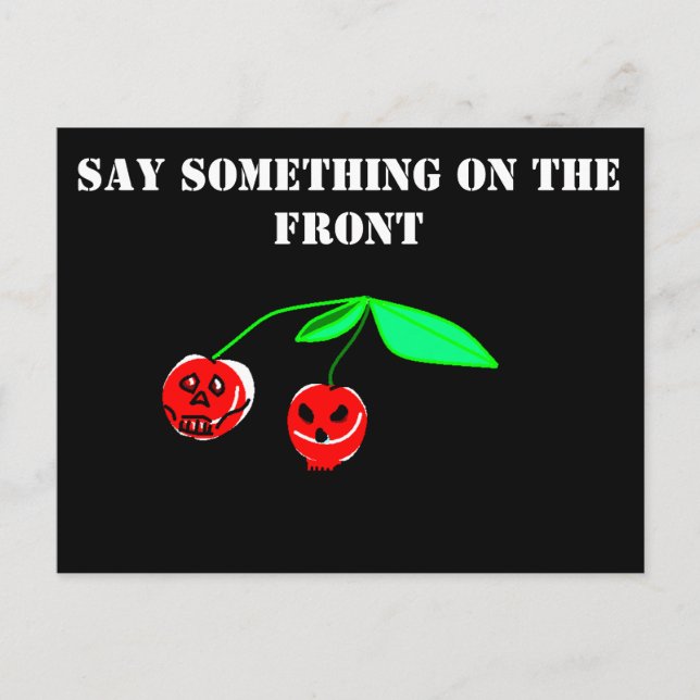 Carte postale Cerises (Devant)