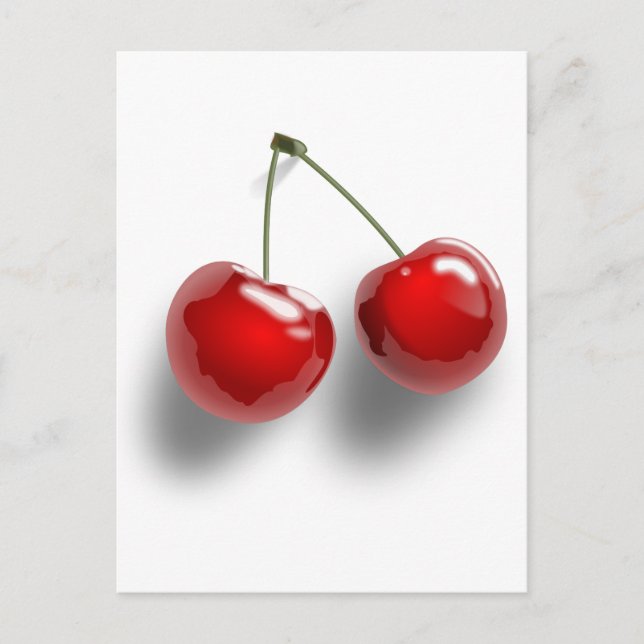 Carte Postale Cerises rouges (Devant)