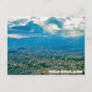 Carte Postale Cerro Pan de Azúcar, Medellín Colombie City View