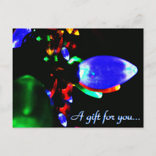 Carte Postale Certificat cadeau de Noël