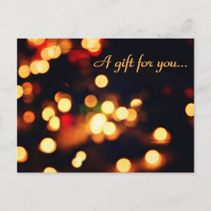 Carte Postale Certificat cadeau Vacances