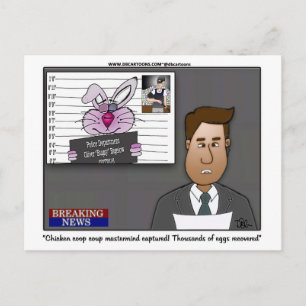 Carte Postale Cerveau de Coup de Coop de Poules