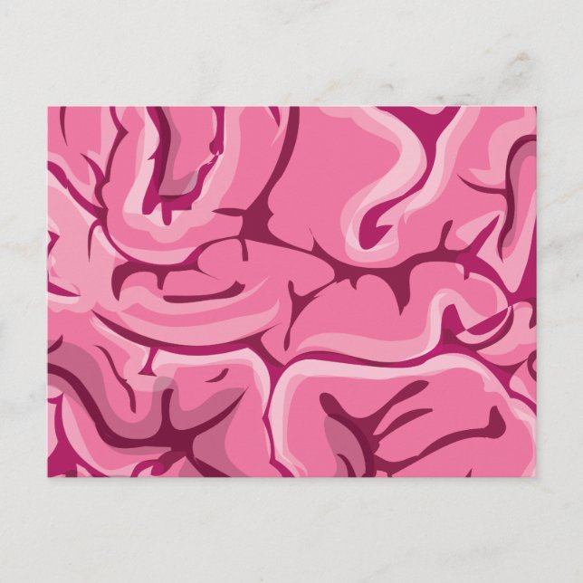 Carte Postale Cerveau Zombie (Devant)