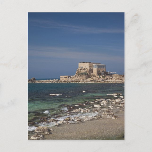 Carte Postale Césarée ruines du port construit par Hérode le Gra (Devant)