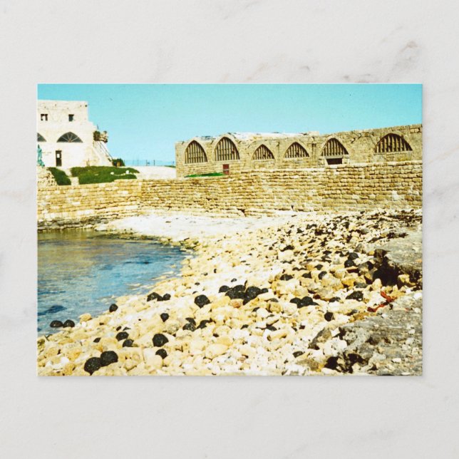 Carte Postale Césarée - vestiges du port romain (Devant)