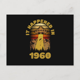 Carte Postale C'est arrivé en 1960 OVNI Alien