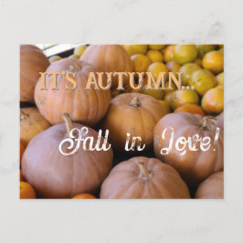 Carte Postale C'est Automne automne dans l'amour! ! Saison de va