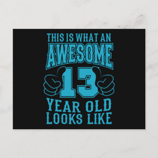 CARTE POSTALE C'EST CE QU'UN INCROYABLE ANNIVERSAIRE DE 13 ANS 1