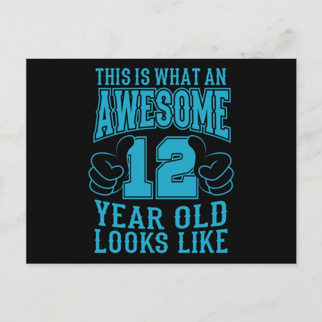 Carte Postale C'EST CE QU'UN INCROYABLE ENFANT DE 12 ANS Fait po (Devant)