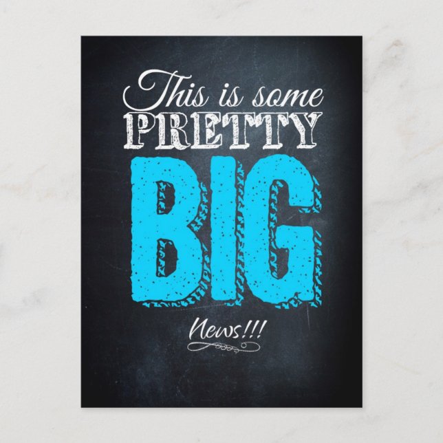 Carte Postale C'est des nouvelles plutôt importantes (Devant)