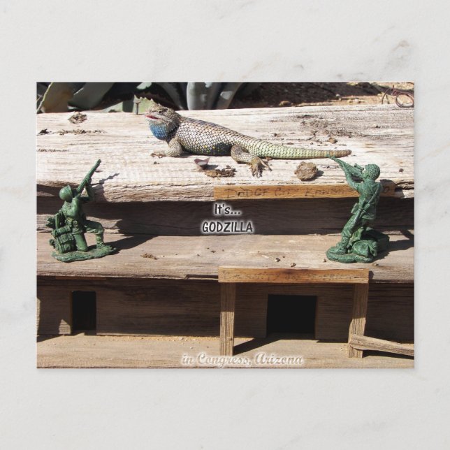 Carte Postale C'est Godzilla...Au Congrès, Arizona (Devant)