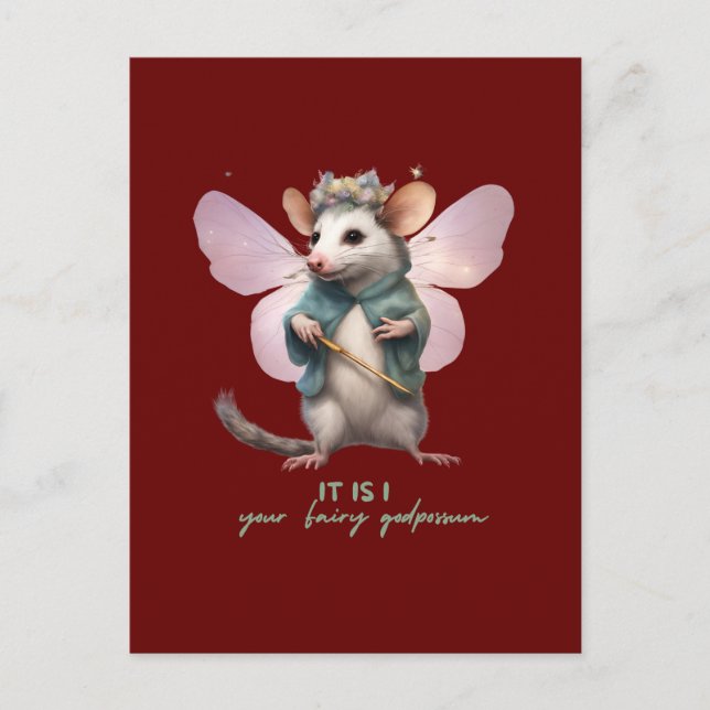 Carte Postale C'est I your fairy godpossum (Devant)
