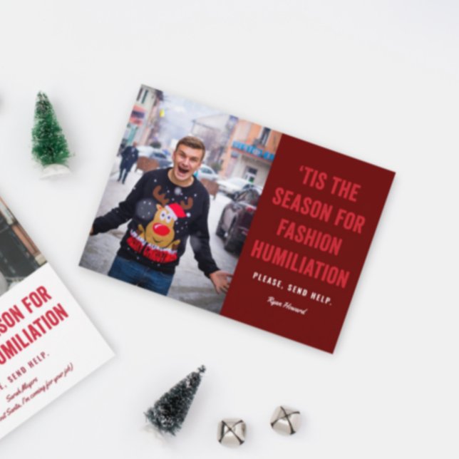Carte Postale C'est la saison de l'humiliation de mode Noël P (Créateur téléchargé)