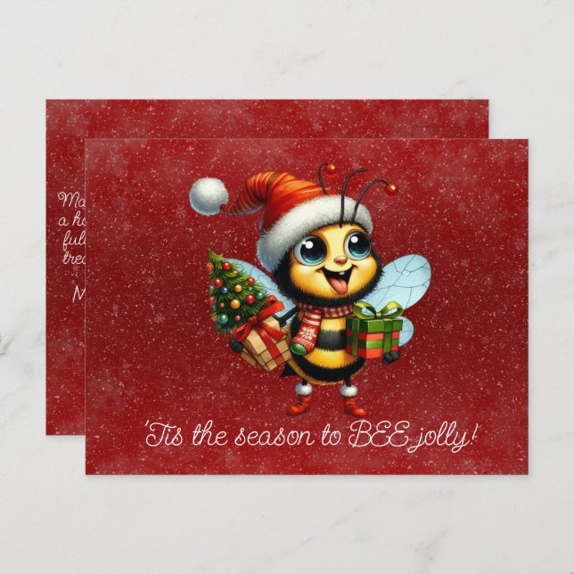 Carte Postale 'C'est la saison pour BEE Jolly (Devant / Derrière)