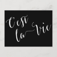 C'est la Vie Calligraphie française