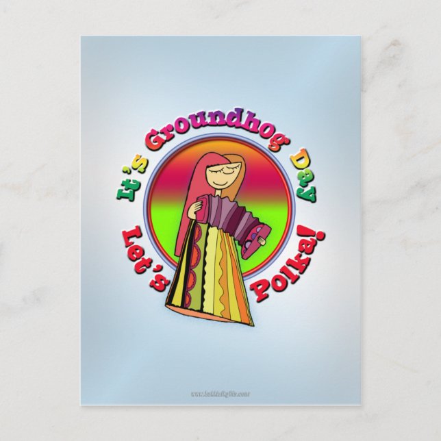 Carte Postale C'est le Jour de la Marmotte ! (Devant)