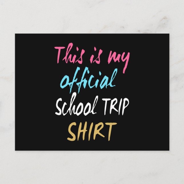 Carte Postale C'est mon maillot officiel de voyage scolaire (Devant)