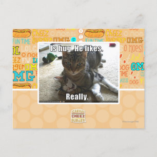 Carte Postale C'est serré. Il aime.