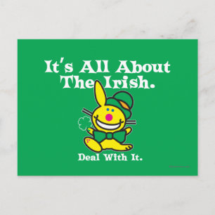 Carte Postale C'est tout sur les Irlandais (vert)