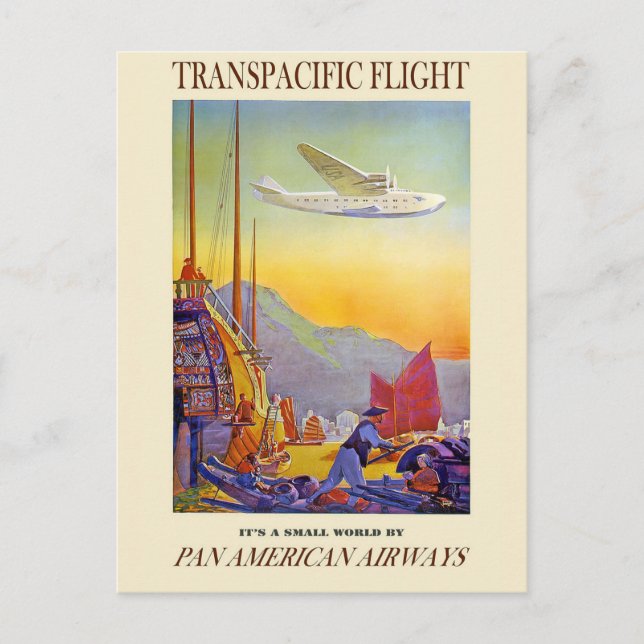 Carte Postale C'Est Un Petit Monde De Pan American Airways (Devant)