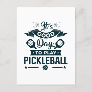 Carte Postale C'est une bonne journée pour jouer au Pickleball