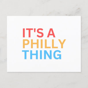 CARTE POSTALE C'EST UNE CHOSE PHILLY