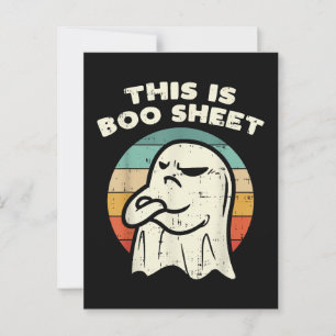 Carte Postale C'est une feuille de fantôme Boo