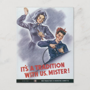 Carte Postale C'est une tradition avec nous, Monsieur !