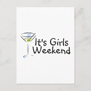 Carte Postale C'est week-end entre filles