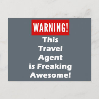 Carte Postale Cet agent de voyage est Freaking impressionnant !
