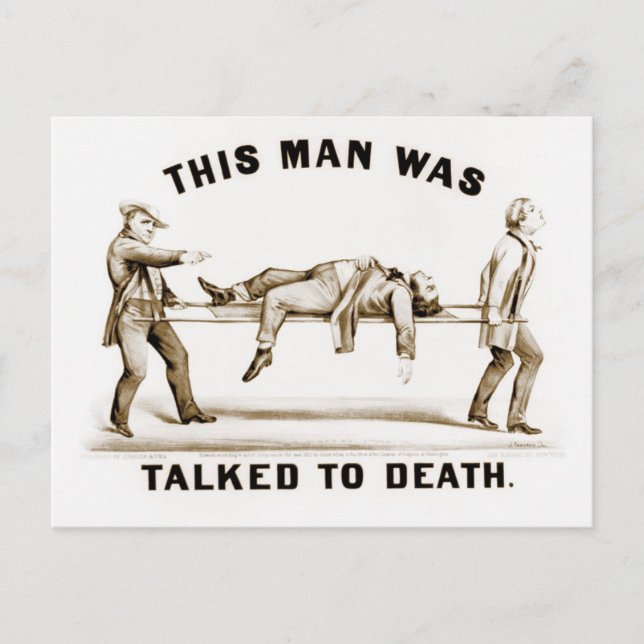 Carte Postale Cet Homme A Été Parlé À La Mort (Devant)