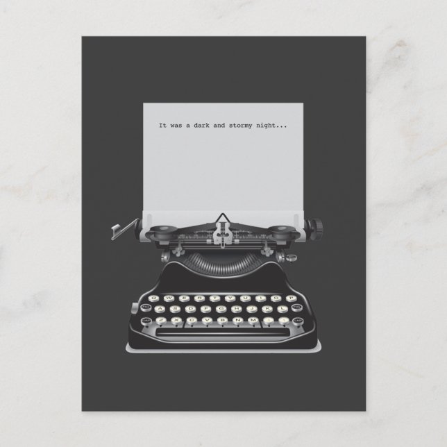 Carte Postale C'était une nuit sombre et orageuse (Devant)