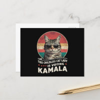 Cette dame de chats sans enfants vote Kamala