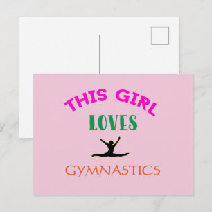 Carte Postale Cette Fille Aime La Gymnastique Citation Gymnaste