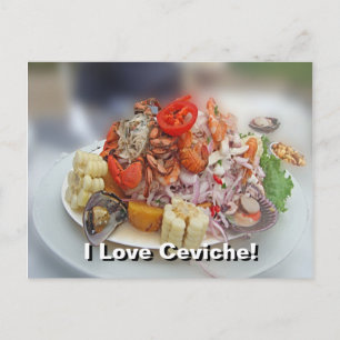 Carte Postale Ceviche péruvienne !