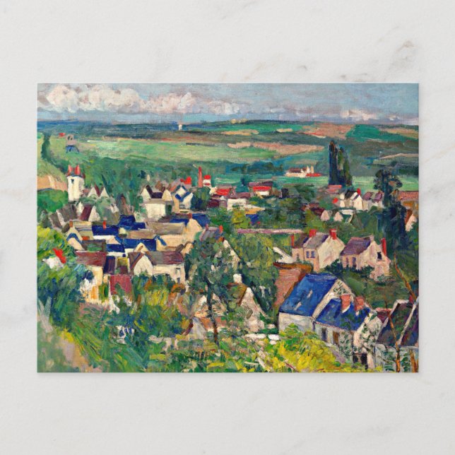 Carte Postale Cezanne - Auvers, Vue panoramique, (Devant)