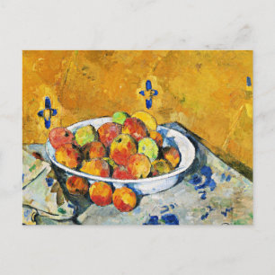 Carte Postale Cezanne - L'Assiette de Pommes