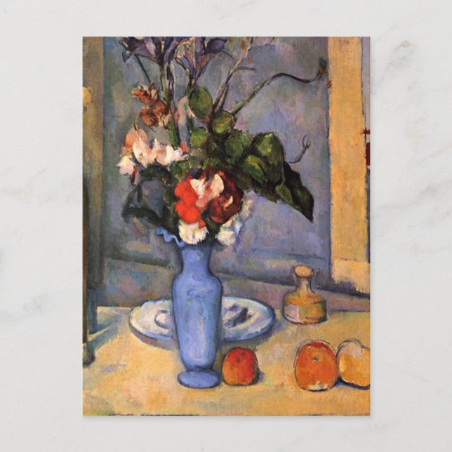 Carte Postale Cezanne - Le Vase Bleu (Devant)
