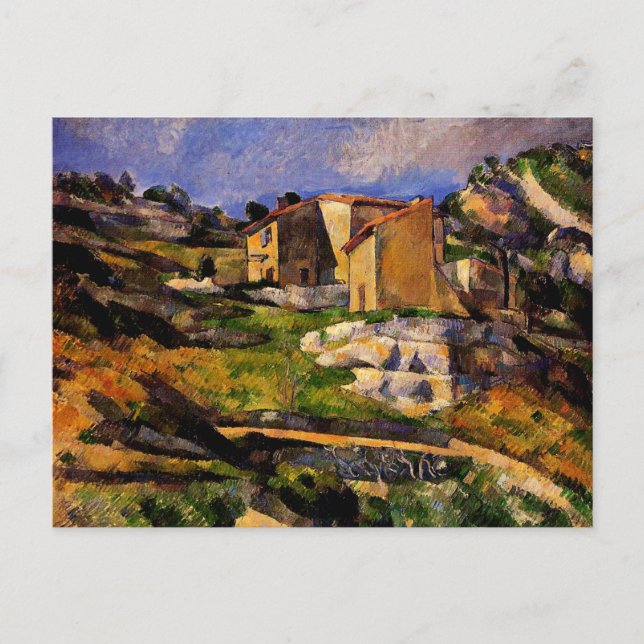 Carte Postale Cezanne - Maisons en Provence (Devant)