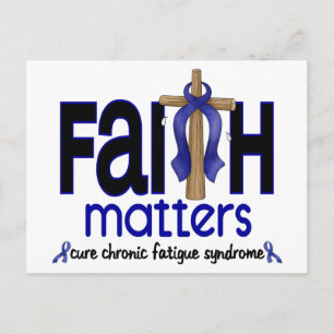 Carte Postale CFS Syndrome de fatigue chronique La foi compte