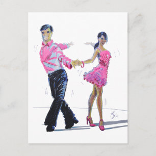 Carte Postale Cha Cha Cha Danse De La Salle De Bal