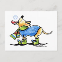 Chahuahua Hiver Flocon de neige