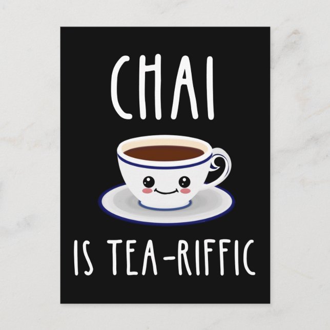Carte Postale Chai Est Tea-Riffic (Devant)