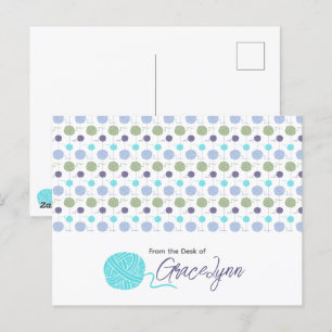 Carte Postale Chaîne de balle en fils de couleur cool