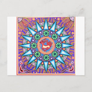 Carte Postale Chaîne mexicaine - Soleil géométrique