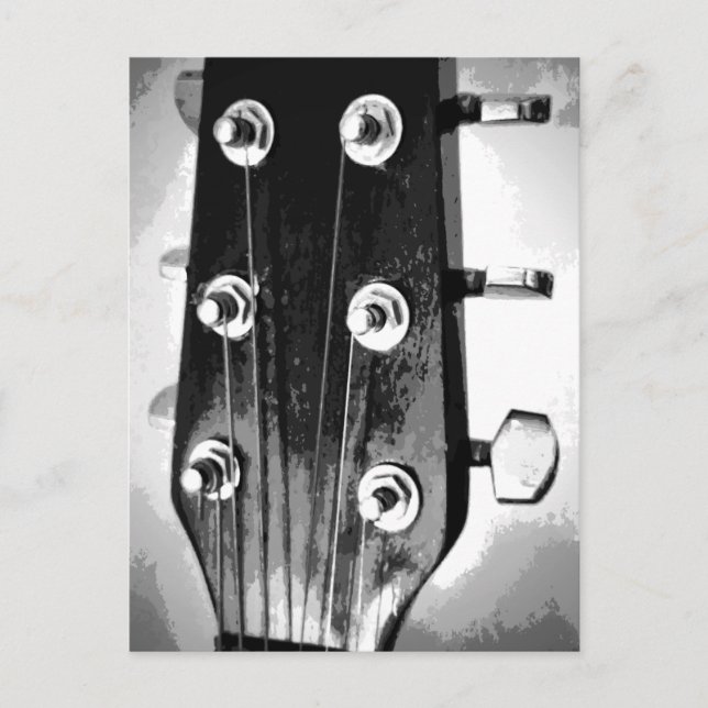 Carte Postale Chaînes de tête de guitare Fixer les poignets Arts (Devant)