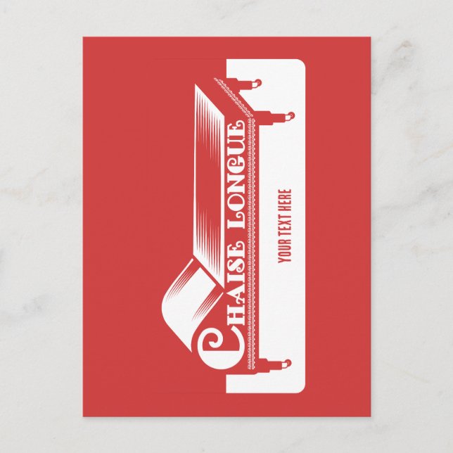 Carte Postale Chaise Longue (Devant)