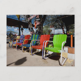 Carte Postale Chaises Colorées Sur La Route 66