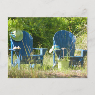 Carte Postale Chaises de pelouse Adirondack